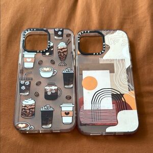 Coffee-Themed Phone Case Set